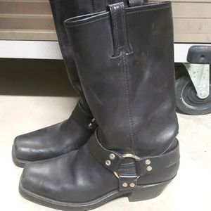 Frye leather motorcycle boots